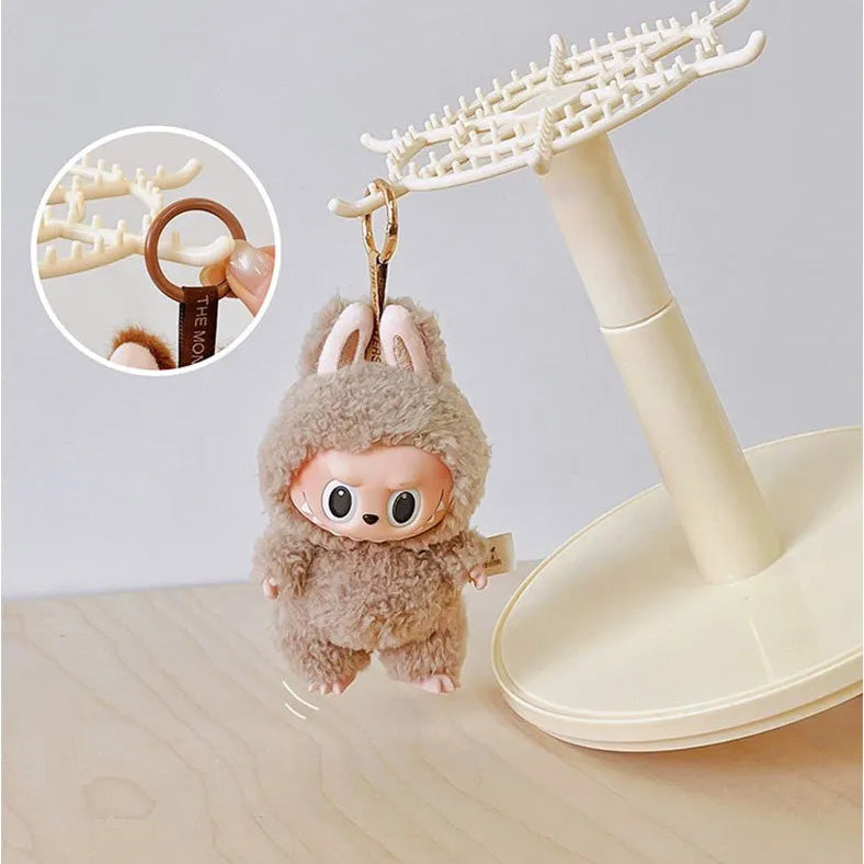 Rotating Blind Box Display Case for Labubu Plush Dolls &popmart