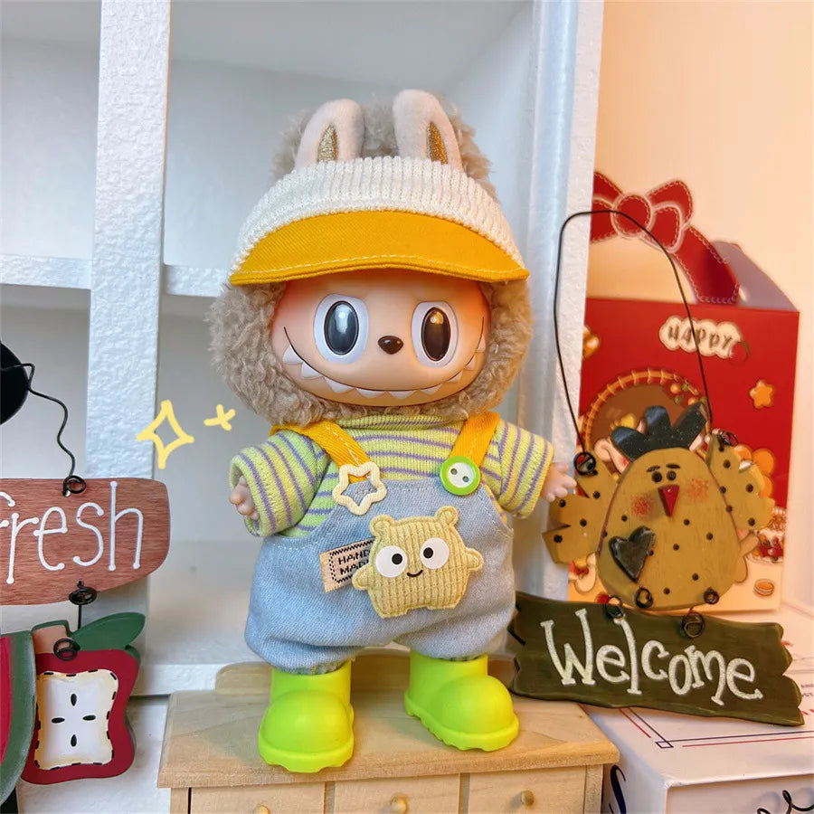 š LBB-2 3-Piece Outfit Set with Bonus Rain Boots (Hat + Top + Overalls ⢠Includes Green Rain Boots ⢠Stands & Sits Perfectly ⢠Doll Not Included)