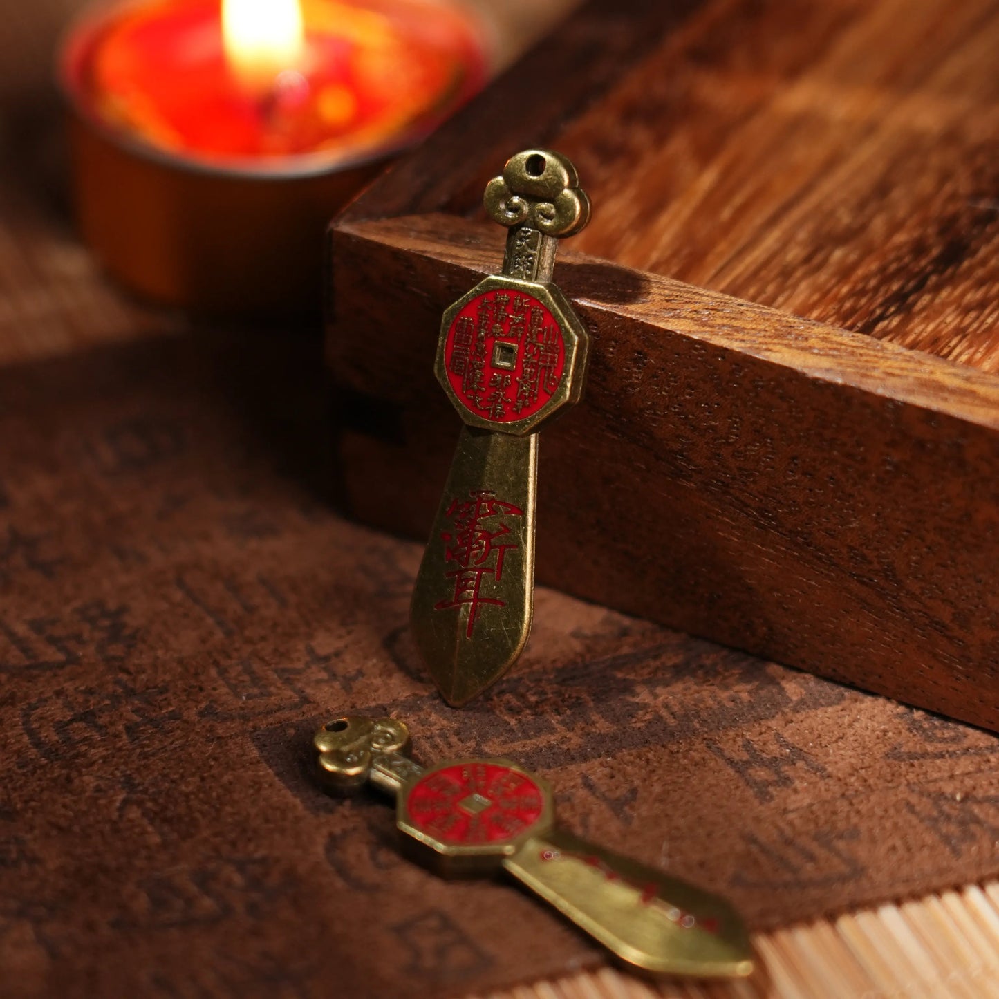 Seven-Star Sword Fortune Keychain – Taoist Wealth Amulet by Qianyuan Pavilion Aoao Toys