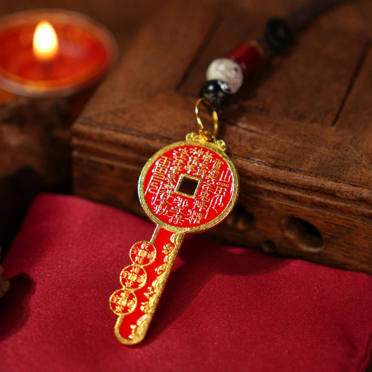 Mountain Spirit Wealth-Opening Keychain – Taoist Blessing Talisman by Qianyuan Pavilion POP SUNDAY