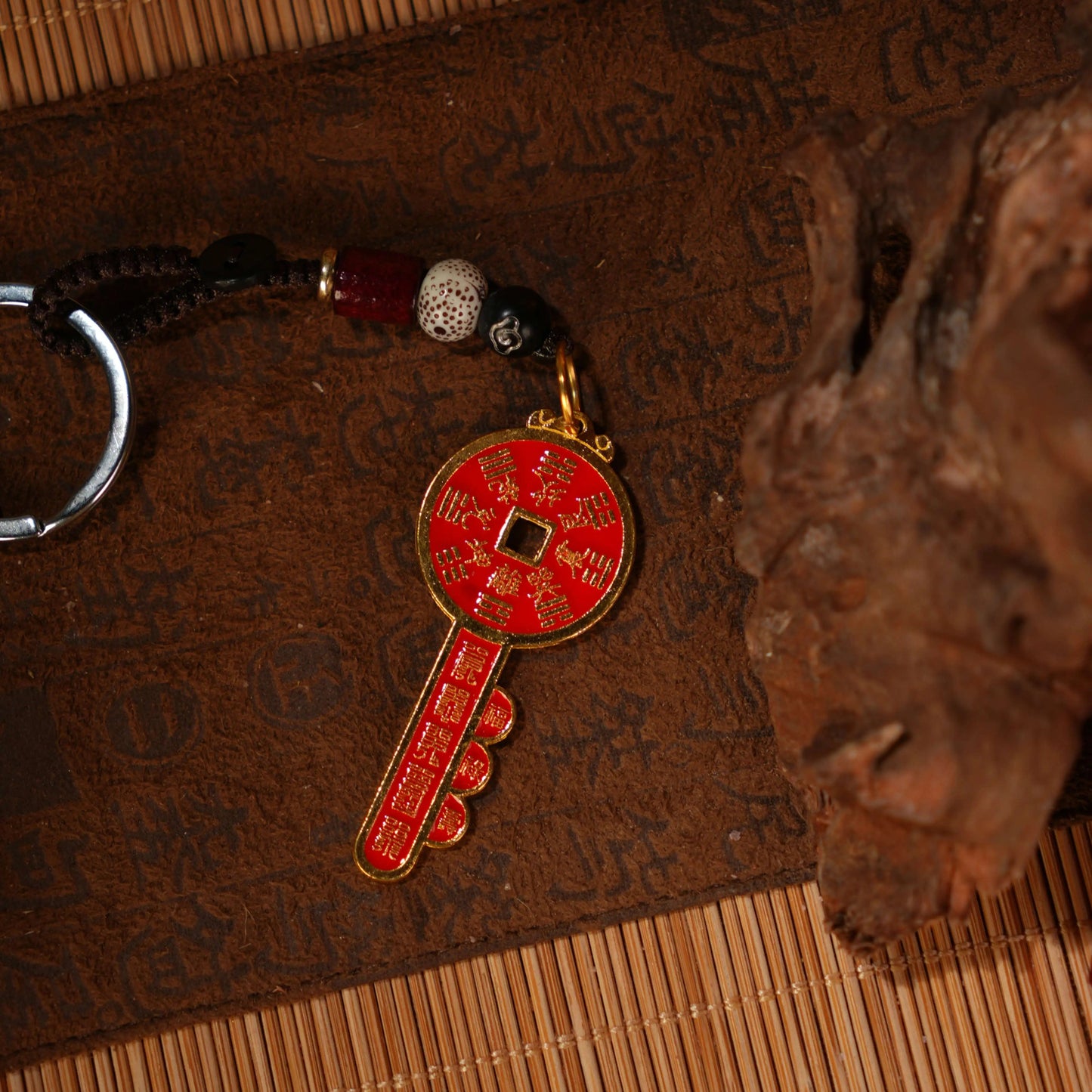 Mountain Spirit Wealth-Opening Keychain – Taoist Blessing Talisman by Qianyuan Pavilion POP SUNDAY