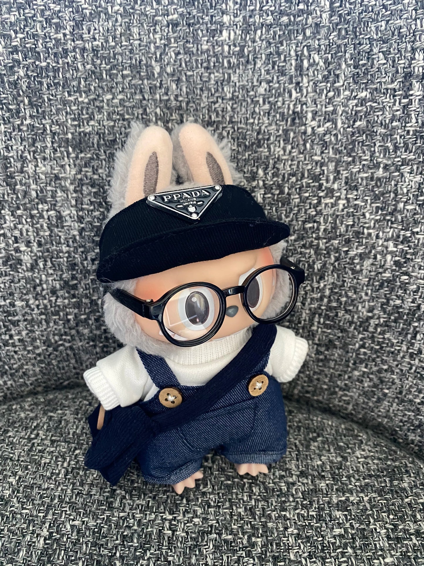 🌟 Cleanfit Overalls Labubu Outfit (Gen 1 & 2)Doll & other accessories not included