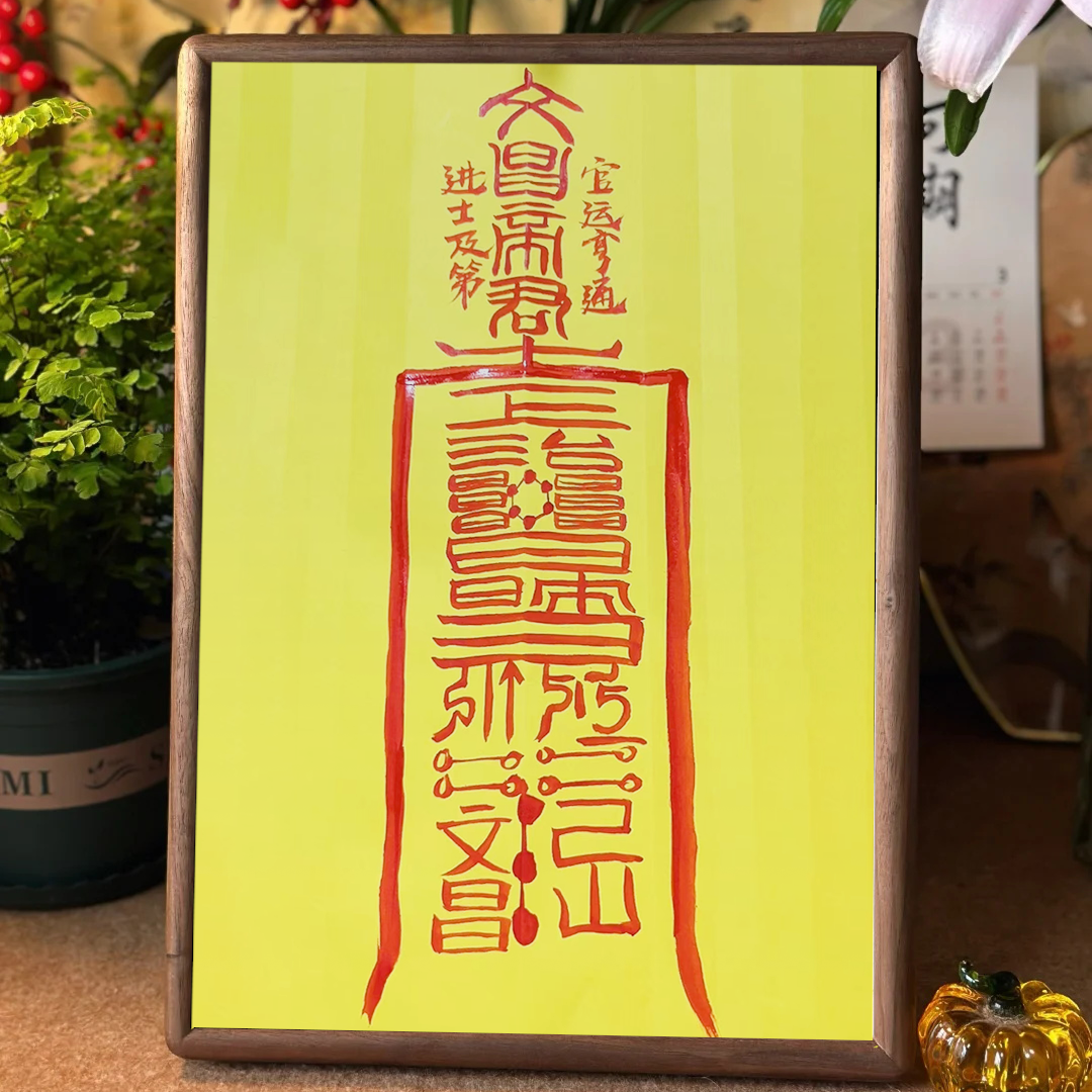 Academic Excellence Blessing Talisman – Taoist Scholarly Protection Art Aoao Toys