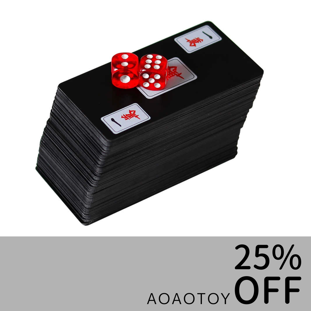 Mahjong Series: Waterproof Mahjong Set aoaotoy