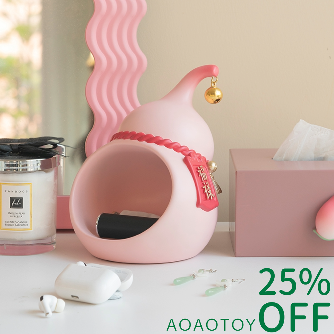 Mizi Home Series: Lucky Gourd Key Holder Decoration aoaotoy