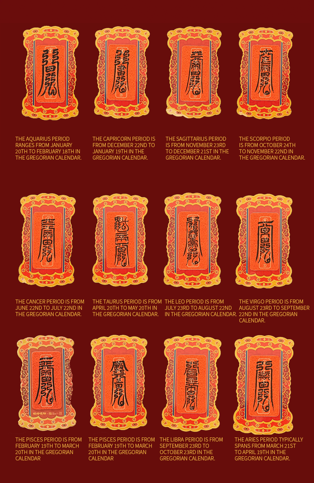 Original Taoist "Noble Patron Forever" Talismans for the 2025 Snake Year - Zodiac - Specific Versions Aoao Toys