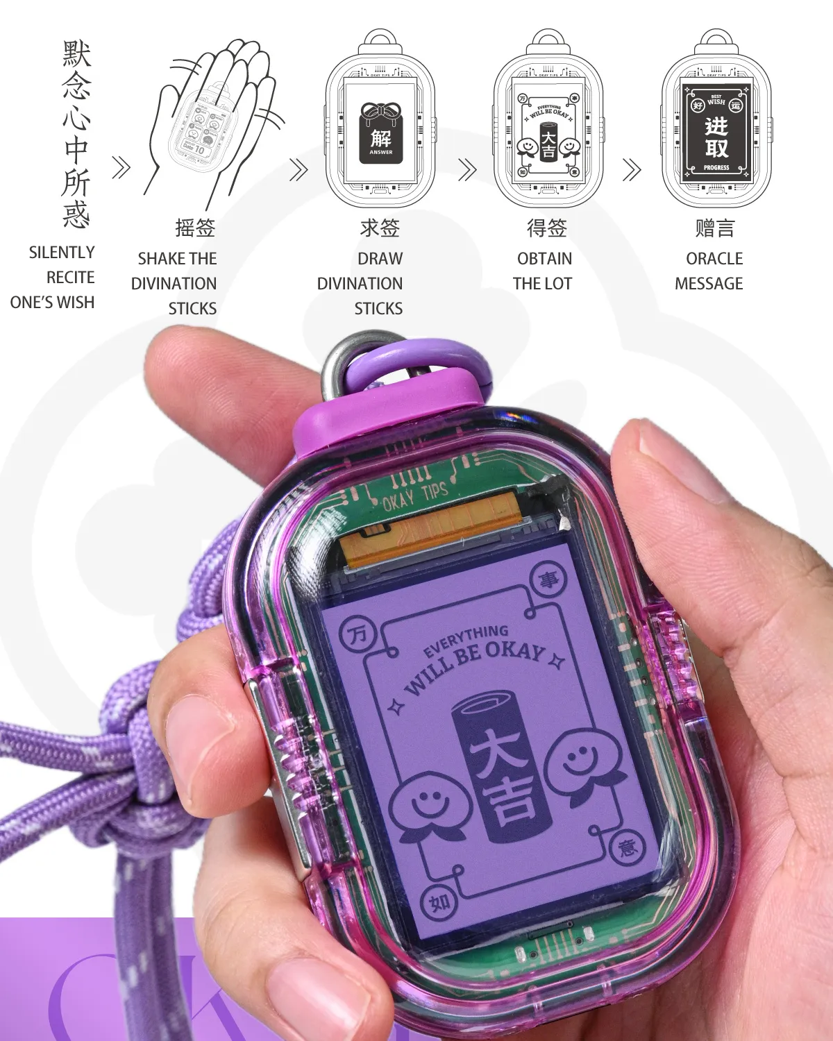OKAY Fortune Bag – Modern Electronic Divination Omamori | POP SUNDAY POP SUNDAY