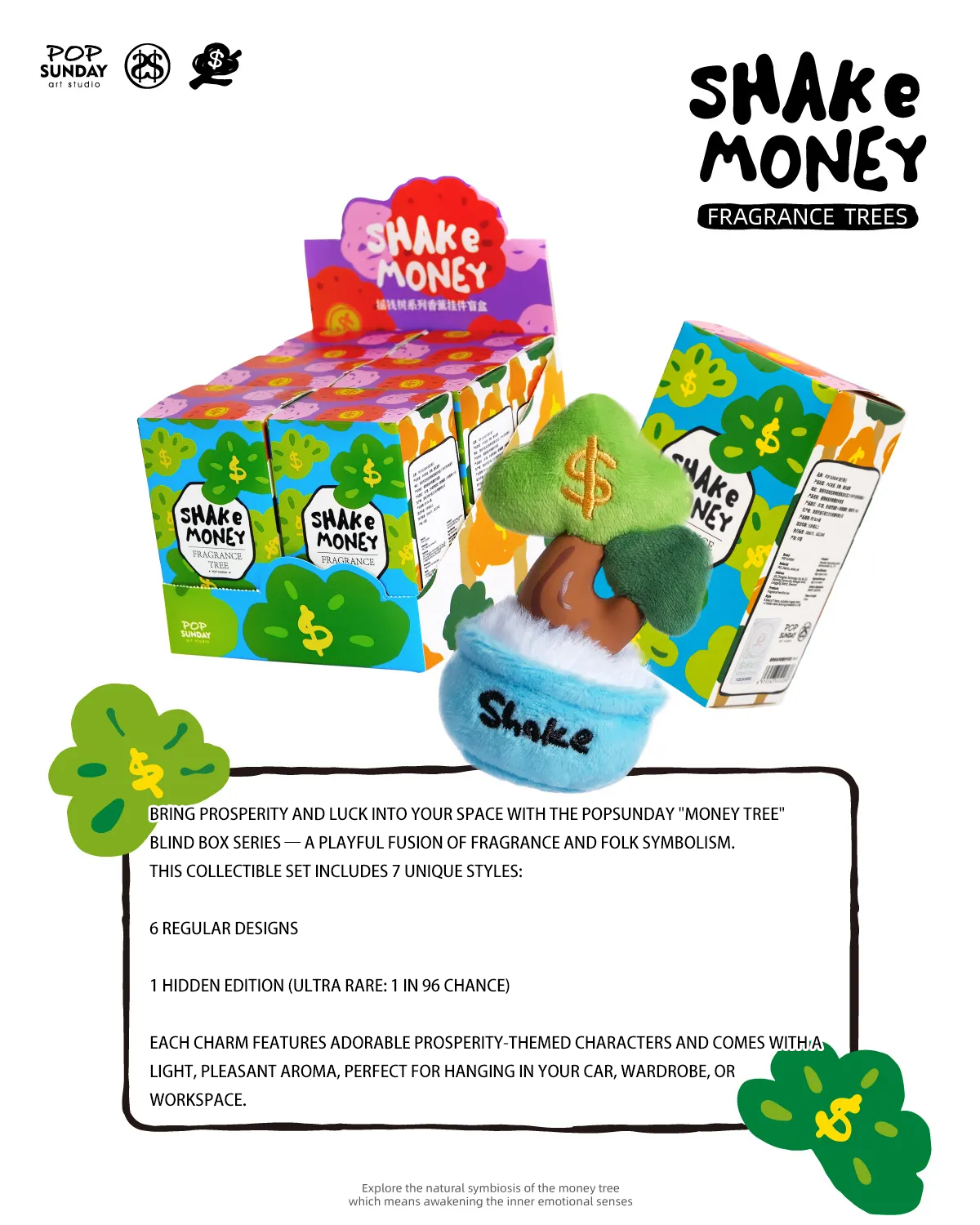 💰 POPSUNDAY | Money Tree Series Aromatherapy Pendant (Blind Box) 🌿 Aoao Toys