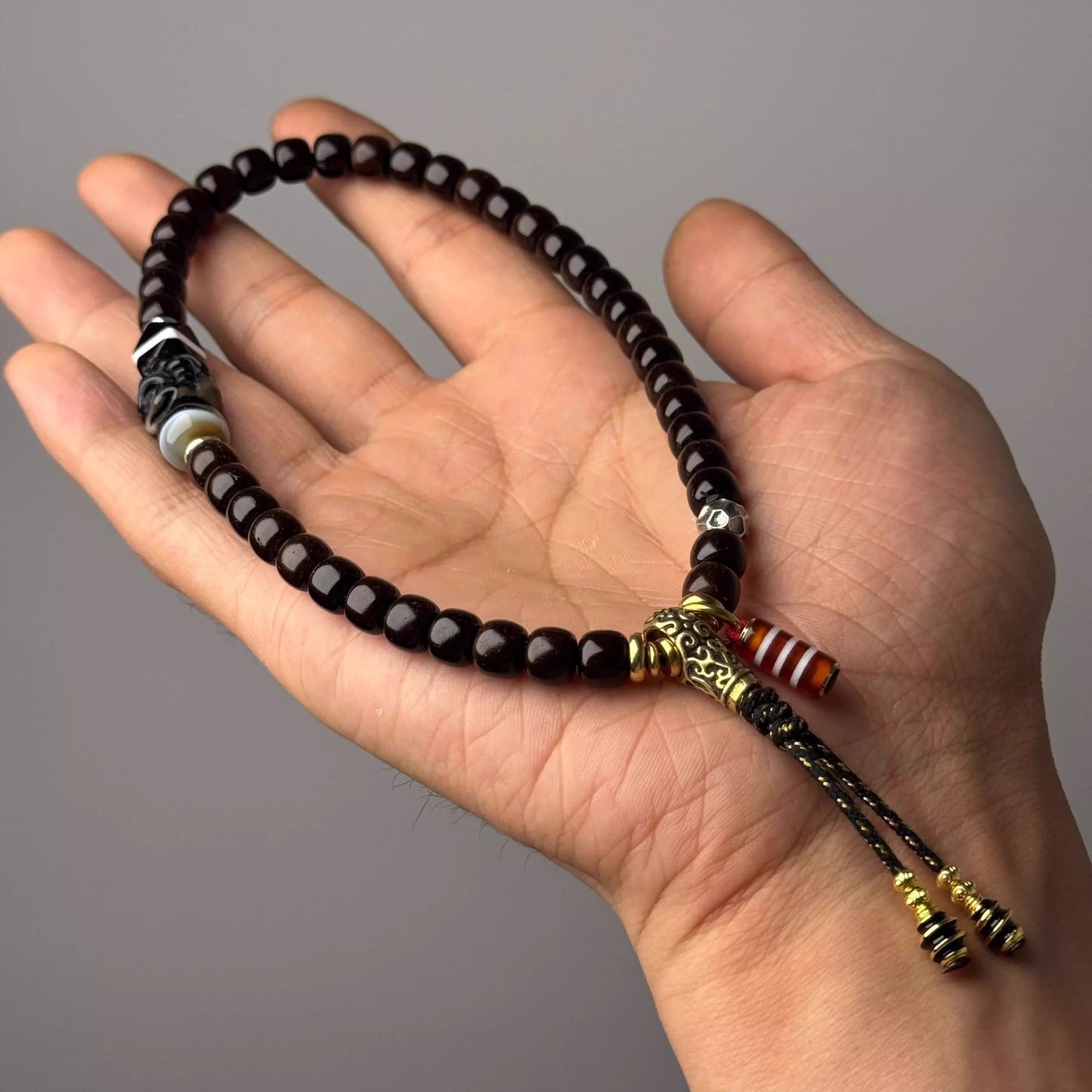 Natural Coconut Ti Old-Style Bracelet • 8*7mm Handheld Single Circle Aoao Toys