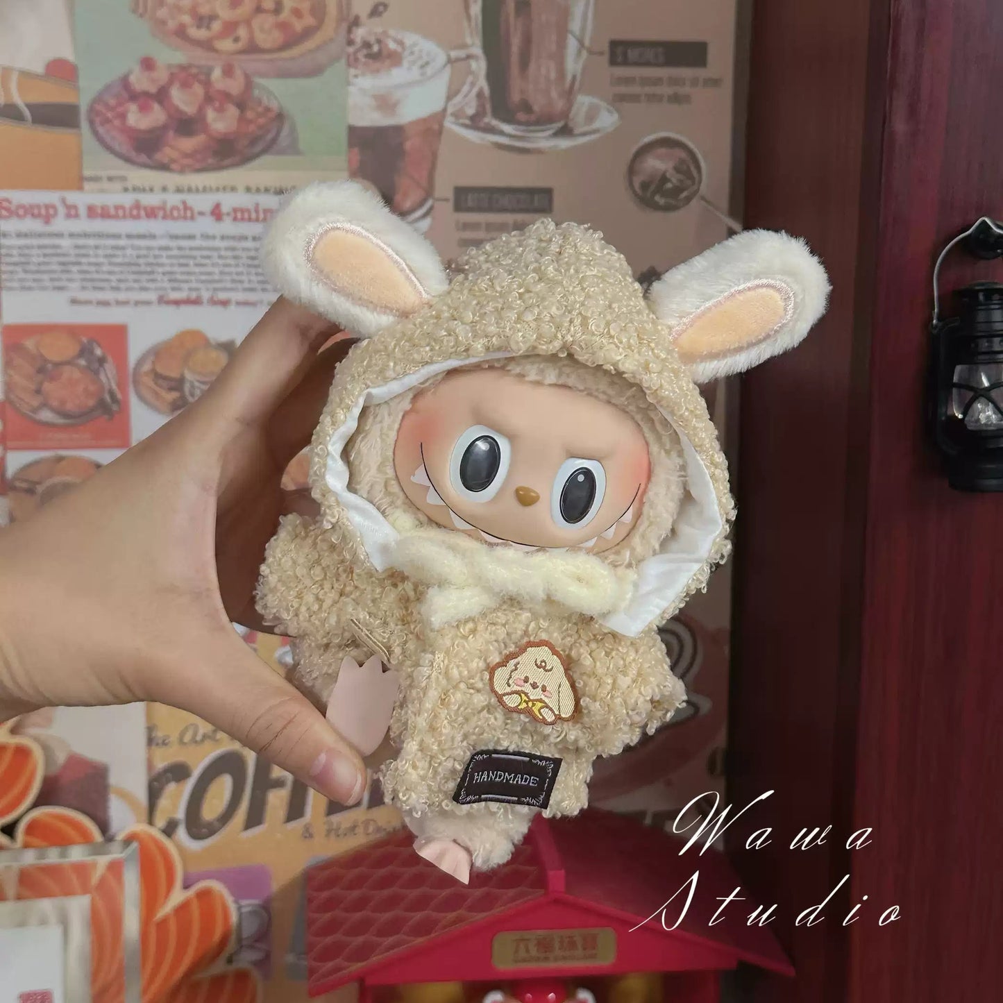 š Macaron 10 Labubu Vinyl Doll Outfit | 10cm & 15cm Universal Fit for Labubu, Plush Dolls & Chiikawa