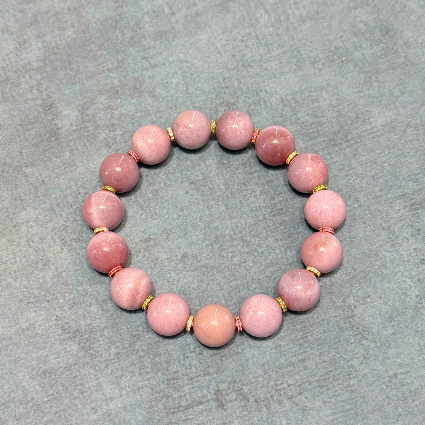 Purple Waxy Agate Handstring • Tibetan Style with Full Cinnabar Aoao Toys