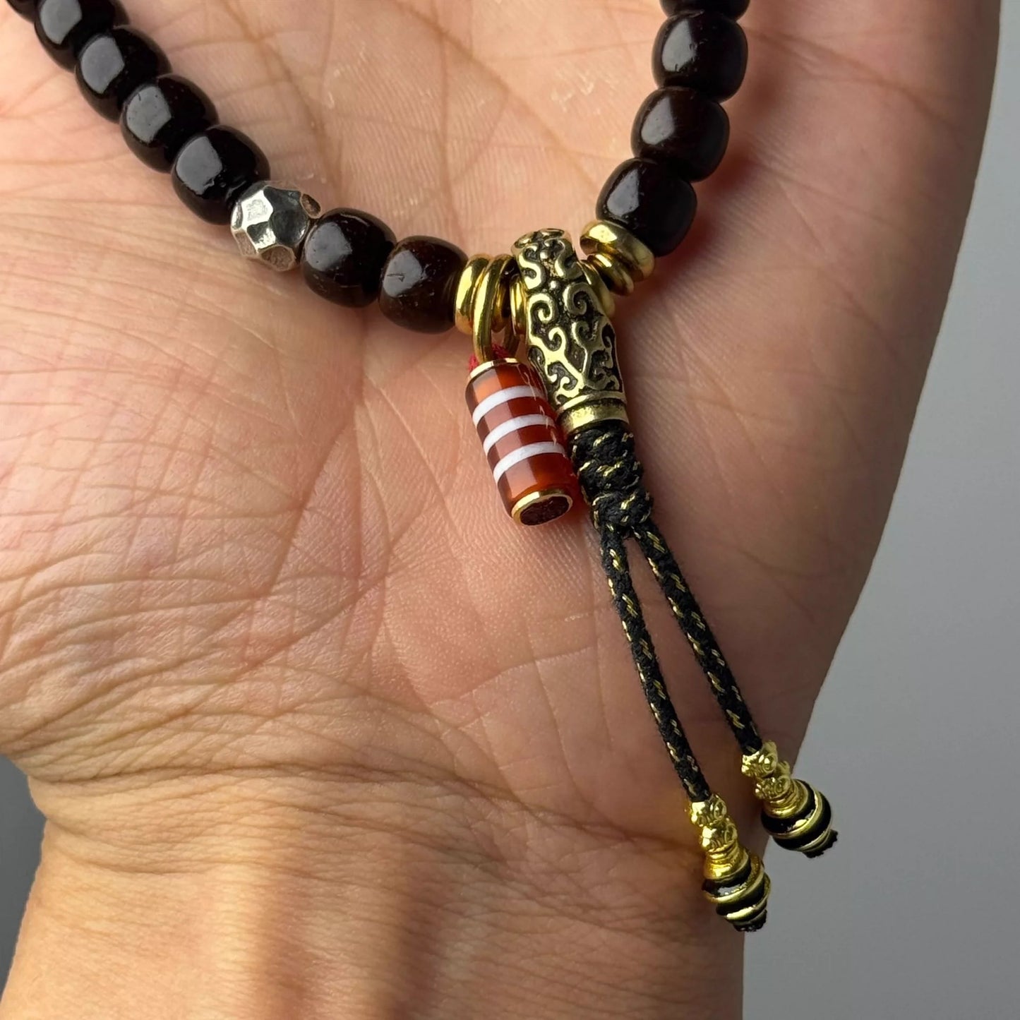 Natural Coconut Ti Old-Style Bracelet • 8*7mm Handheld Single Circle Aoao Toys
