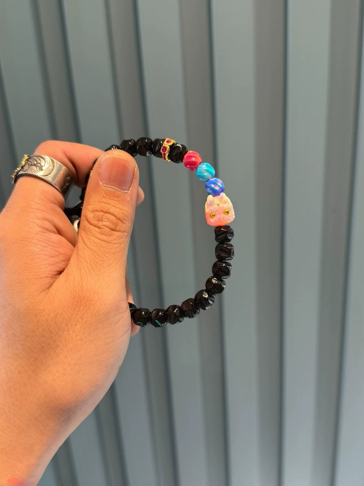 Coconut Ti Wu Xiang Handstring • 8mm Black Gold Natural Coconut Bracelet Aoao Toys