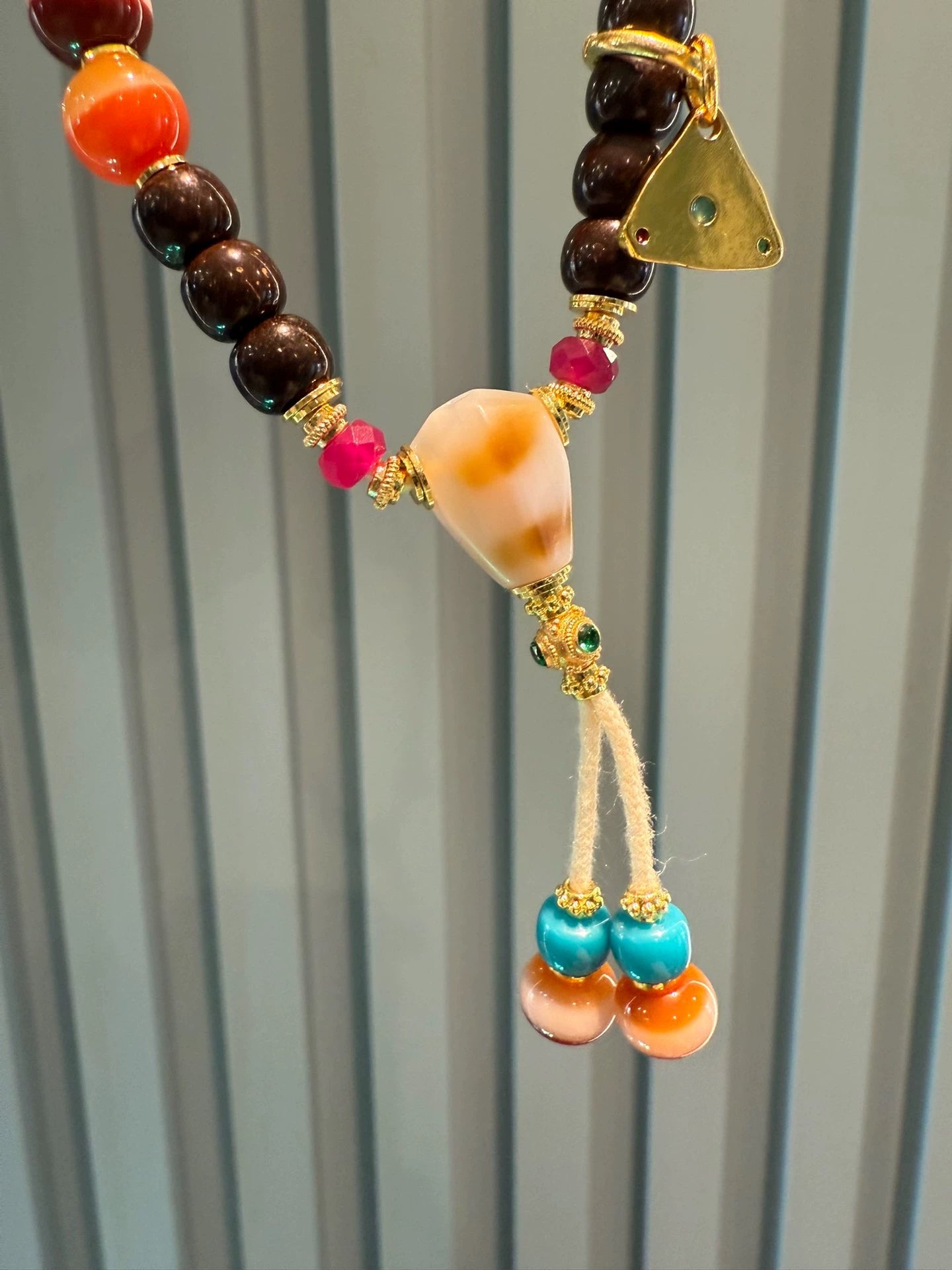 Tibetan-Style Coconut Ti Handstring • 0.28"–0.35" Old-Style Ecological Beads Aoao Toys