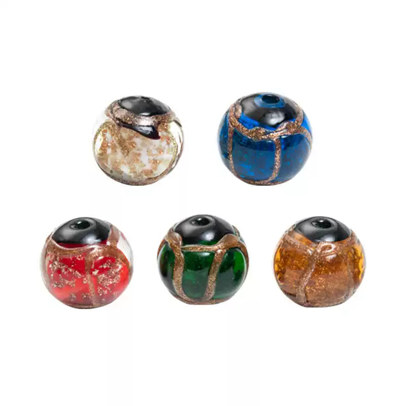 🧿 DIY Spiritual Bracelet Kit – Incense Ash Glass Beads & Gold-Swallowing Beast Charms Aoao Toys