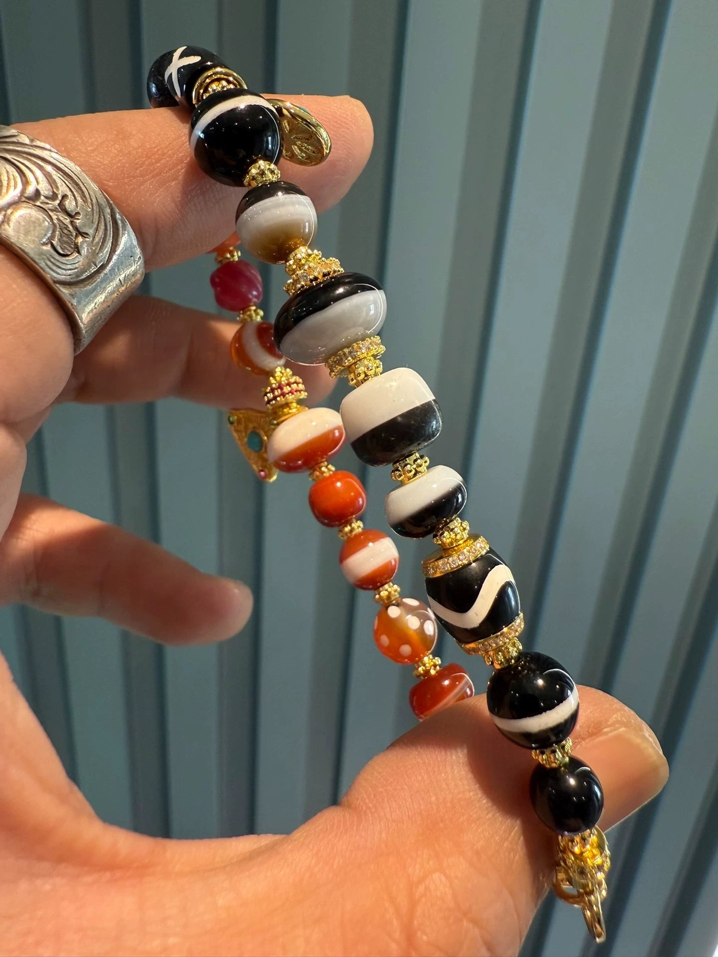Tibetan Multi-Treasure Handstring • Ancient Bead Fusion Aoao Toys