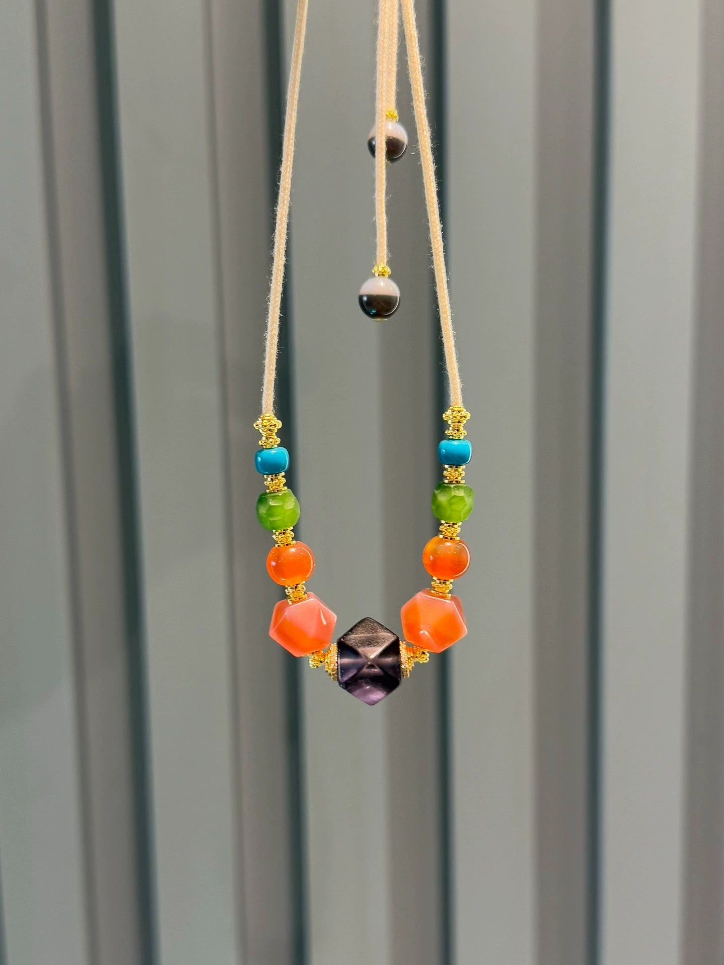 Tibetan Multi-Treasure Collarbone Necklace • Agate & Exotic Bead Fusion Aoao Toys