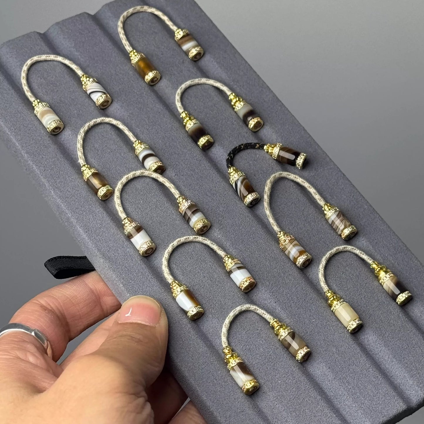 Tibetan Style Woven Agate Disciples Bead Set for 108 Buddhist Rosaries, Bracelets & Necklaces Aoao Toys