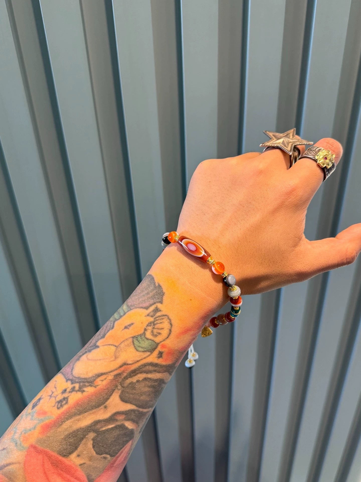Multi-Treasure Agate Handstring • Tibetan Style Aoao Toys