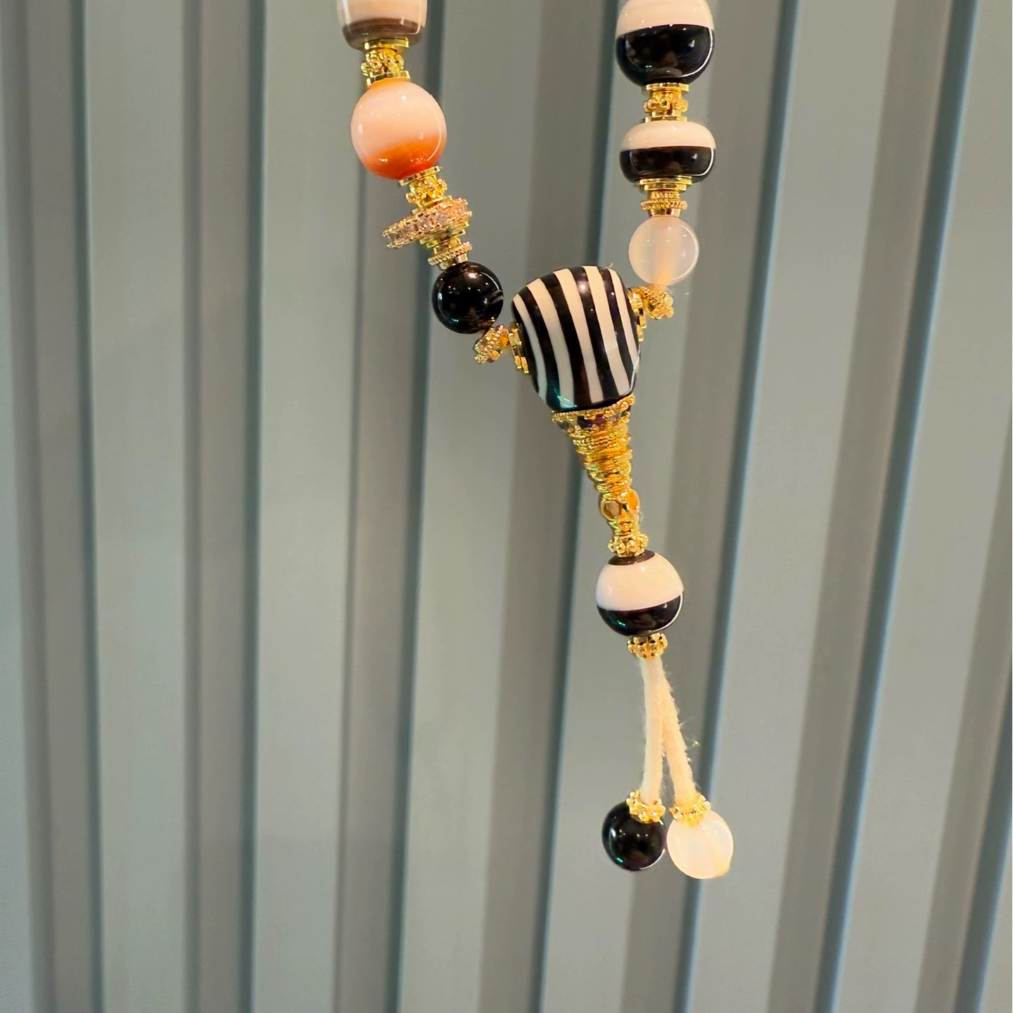 MultiTreasure Bracelet:Handcrafted Agate & Tibetan Beads Aoao Toys