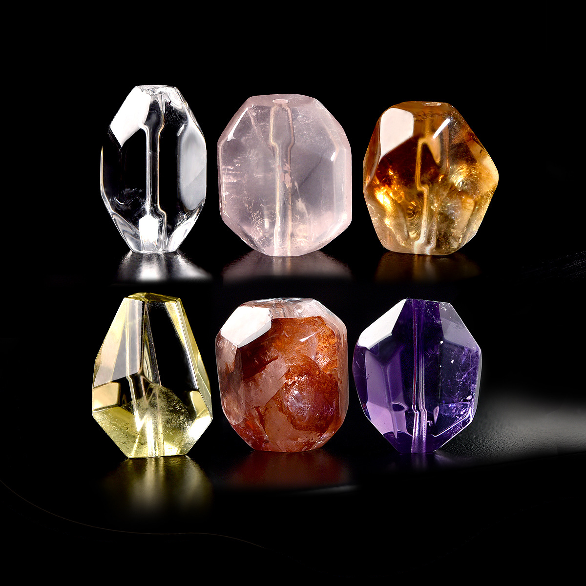 🌟【DIY Crystal Accessory】12mm Lemon Yellow Crystal Bead • Handcrafted Natural Gemstone for Jewelry Making - Aoao Toys