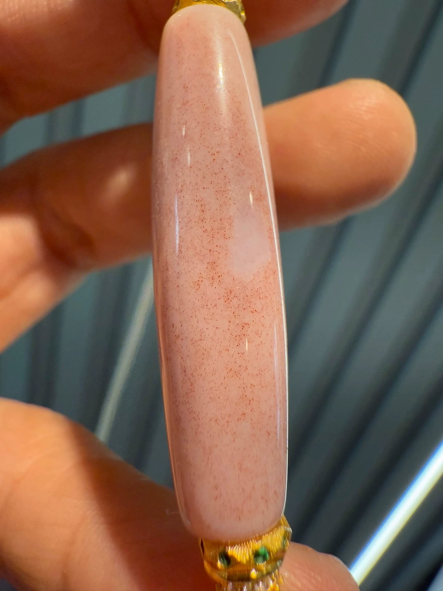 Pink Glutinous Cinnabar-Infused Carnelian Dzi Multi-Treasure Necklace Aoao Toys