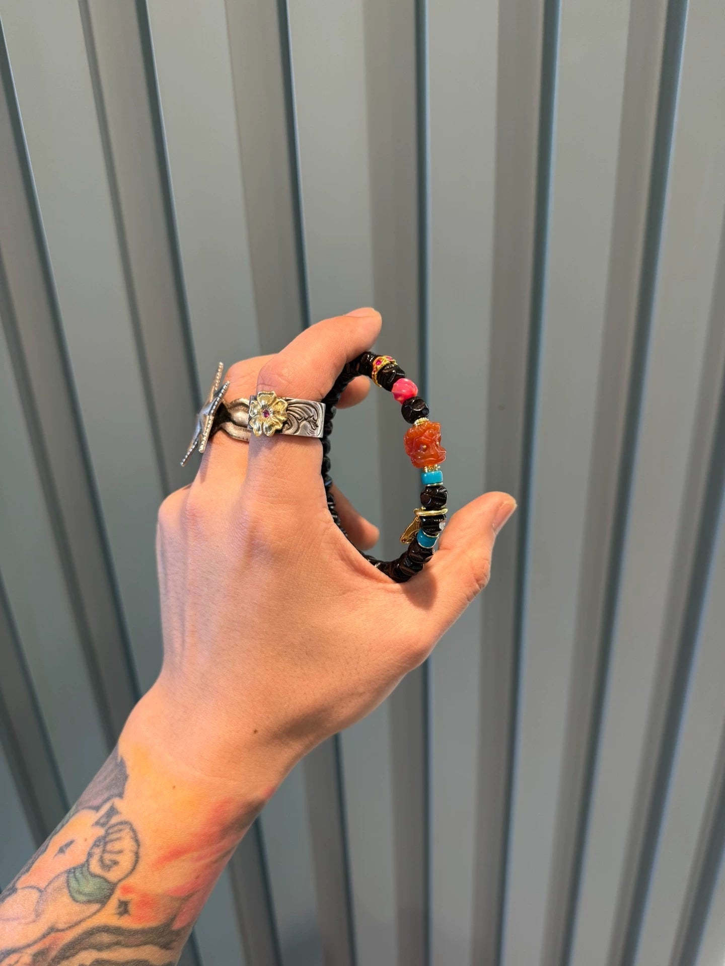 Green agate :Black and Gold Coconut Palm Kernel Beads Wuxiang Style Wenwan Set for Fingering and Display Aoao Toys