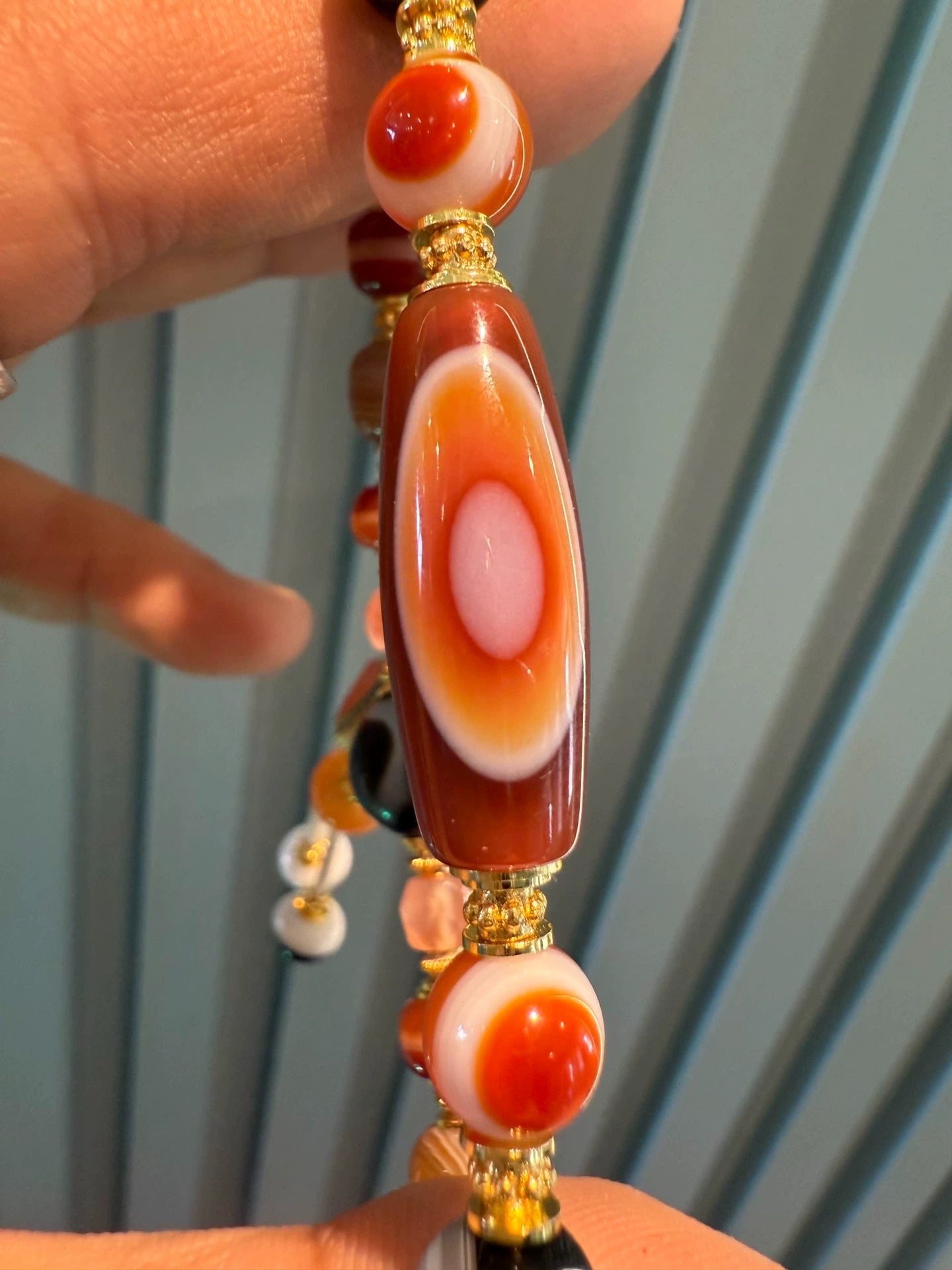 Multi-Treasure Agate Handstring • Tibetan Style Aoao Toys