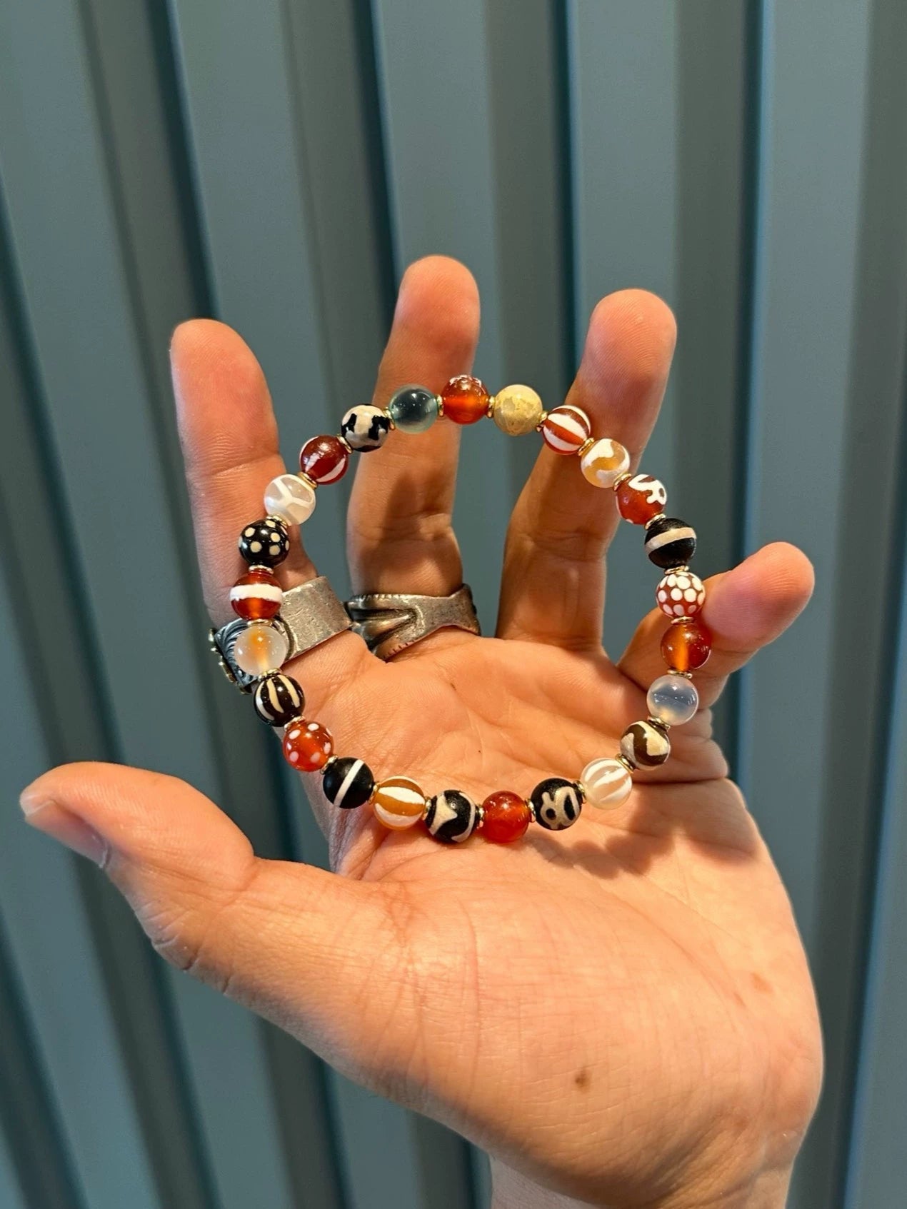Ancient Multi-Treasure Agate Necklace • Double-Layer Tibetan Style Aoao Toys