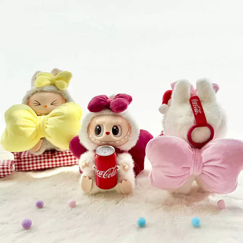 🌟 Labubu 1st & 2nd Generation 15cm Vinyl Doll Winter Onesies with Bowknot Sets