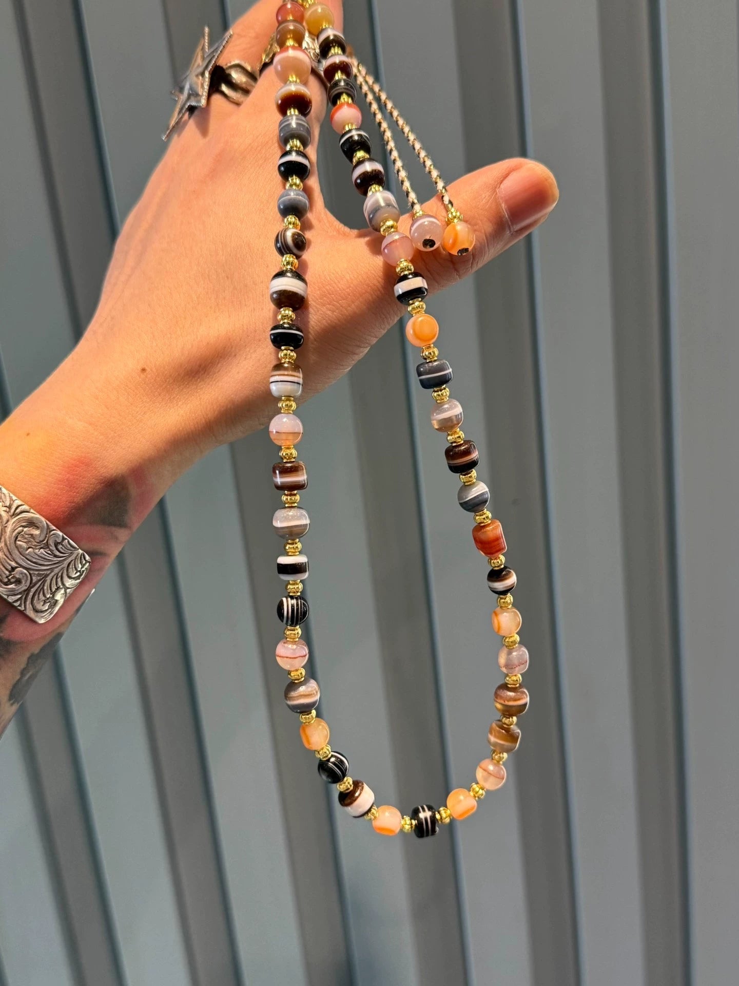 Vintage-Inspired Sardonyx Medicine Bead Necklace • Tibetan-Pyu Fusion Aoao Toys