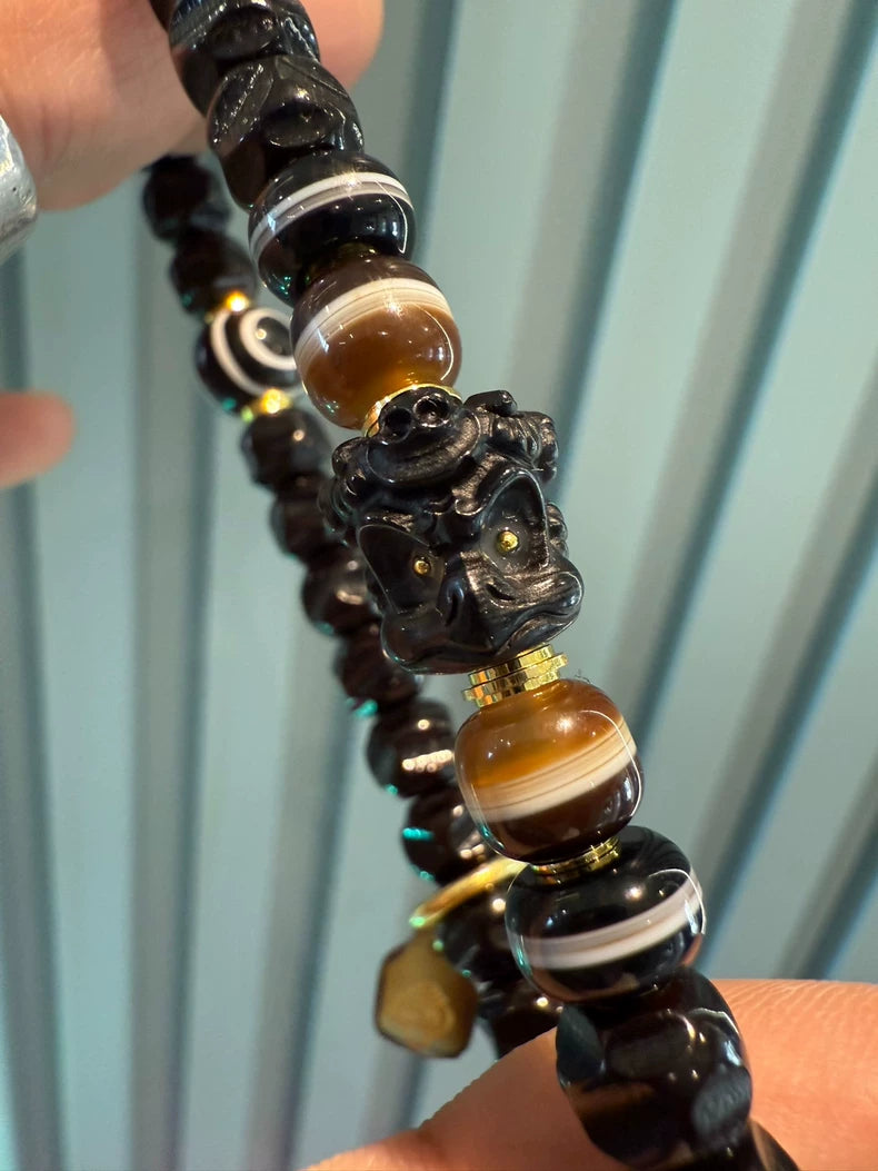 Tibetan Black-Gold Coconut Ti Handstring • Wu Xiang Philosophy & Medicine Master Fusion Aoao Toys