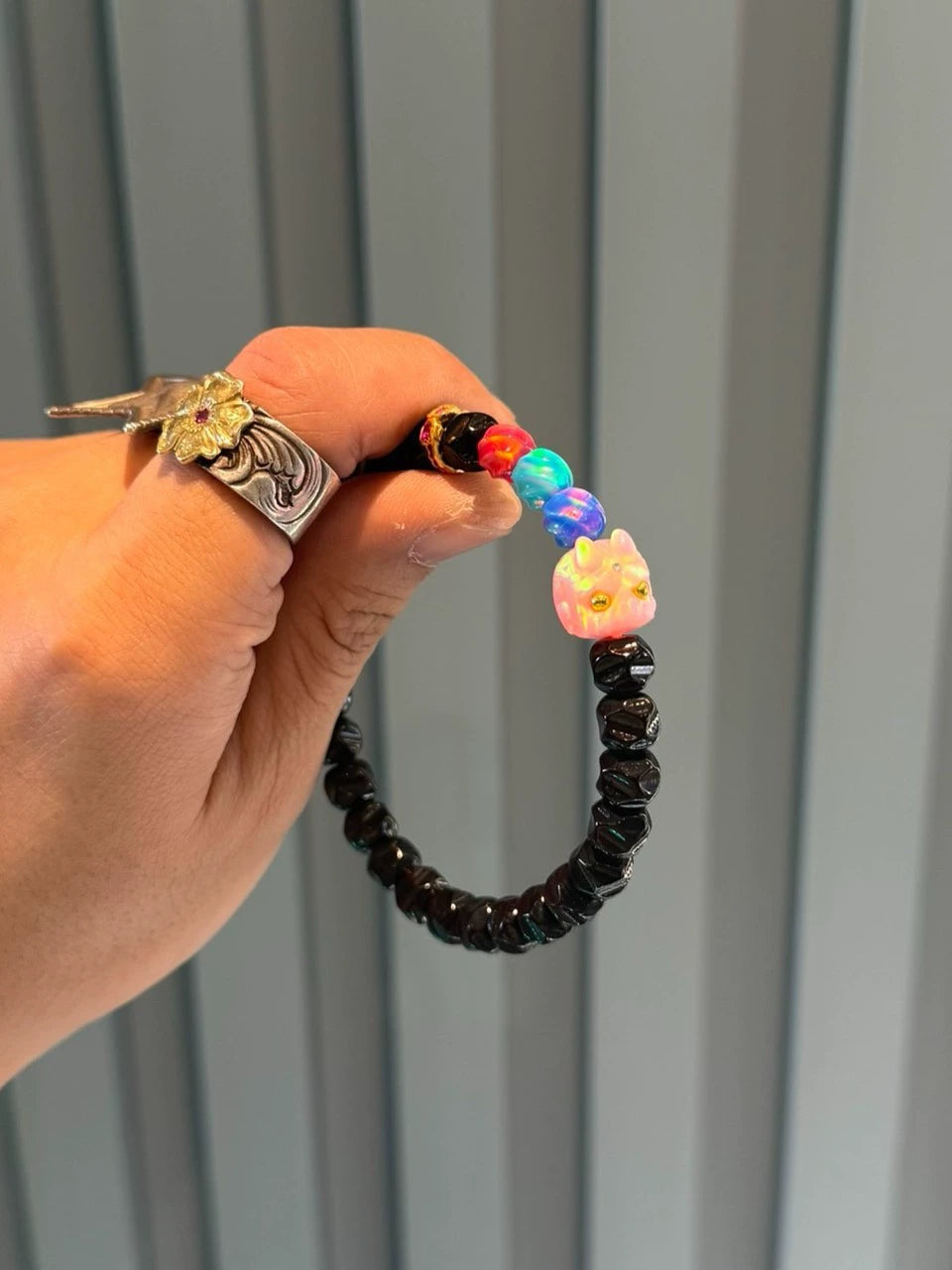 Coconut Ti Wu Xiang Handstring • 8mm Black Gold Natural Coconut Bracelet Aoao Toys