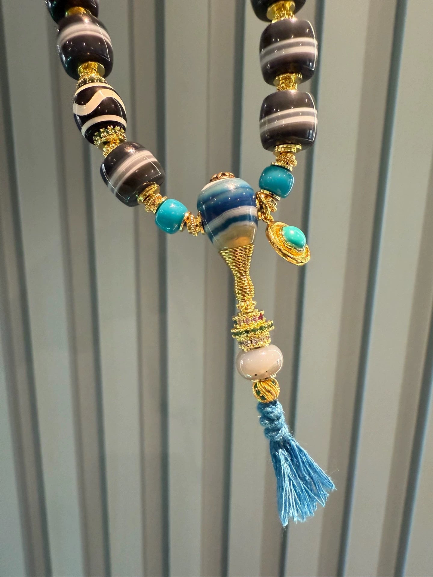 Blue Qin Single-Line Medicine Master Sardonyx Handstring Aoao Toys
