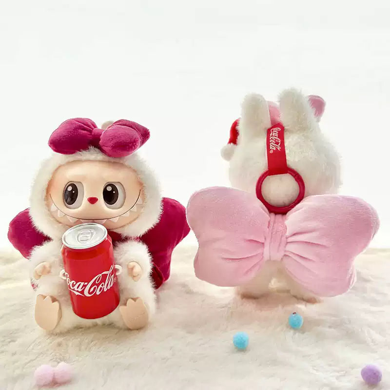 🌟 Labubu 1st & 2nd Generation 15cm Vinyl Doll Winter Onesies with Bowknot Sets