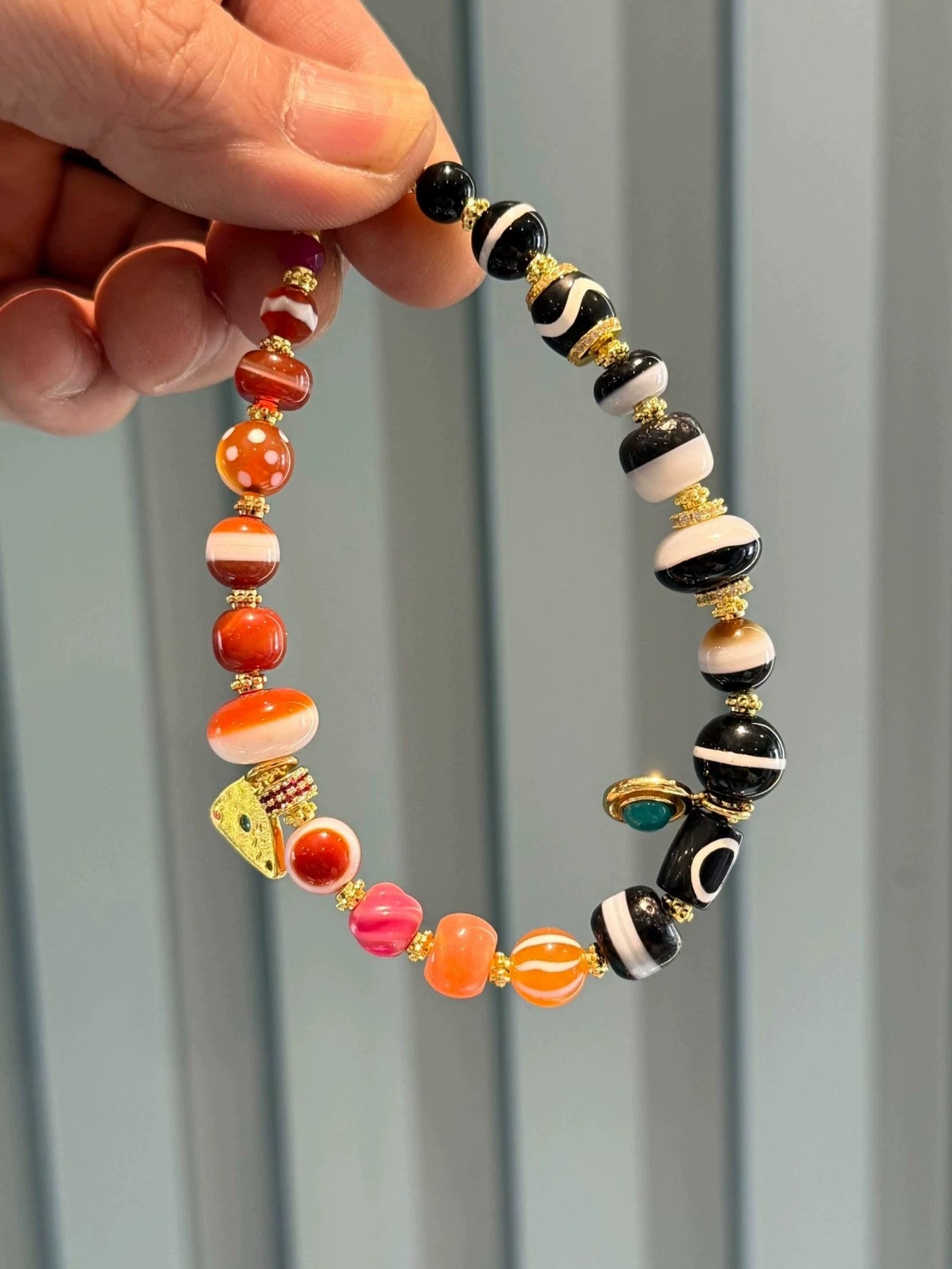 Tibetan Multi-Treasure Handstring • Ancient Bead Fusion Aoao Toys