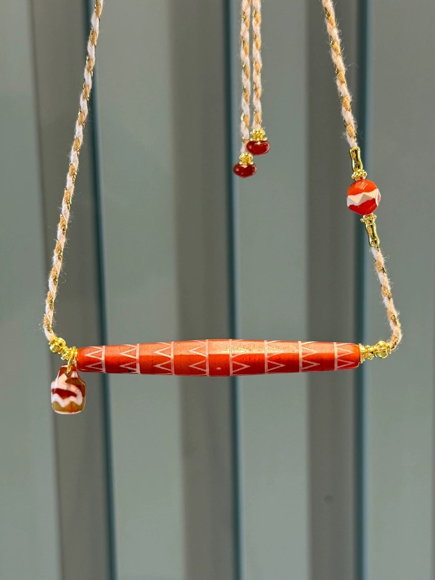🌟 Tibetan Style Agate Dzi Necklace with Etched Beads Vintage Aesthetics • Multi-Line Etching • Mix-and-Match Design Aoao Toys
