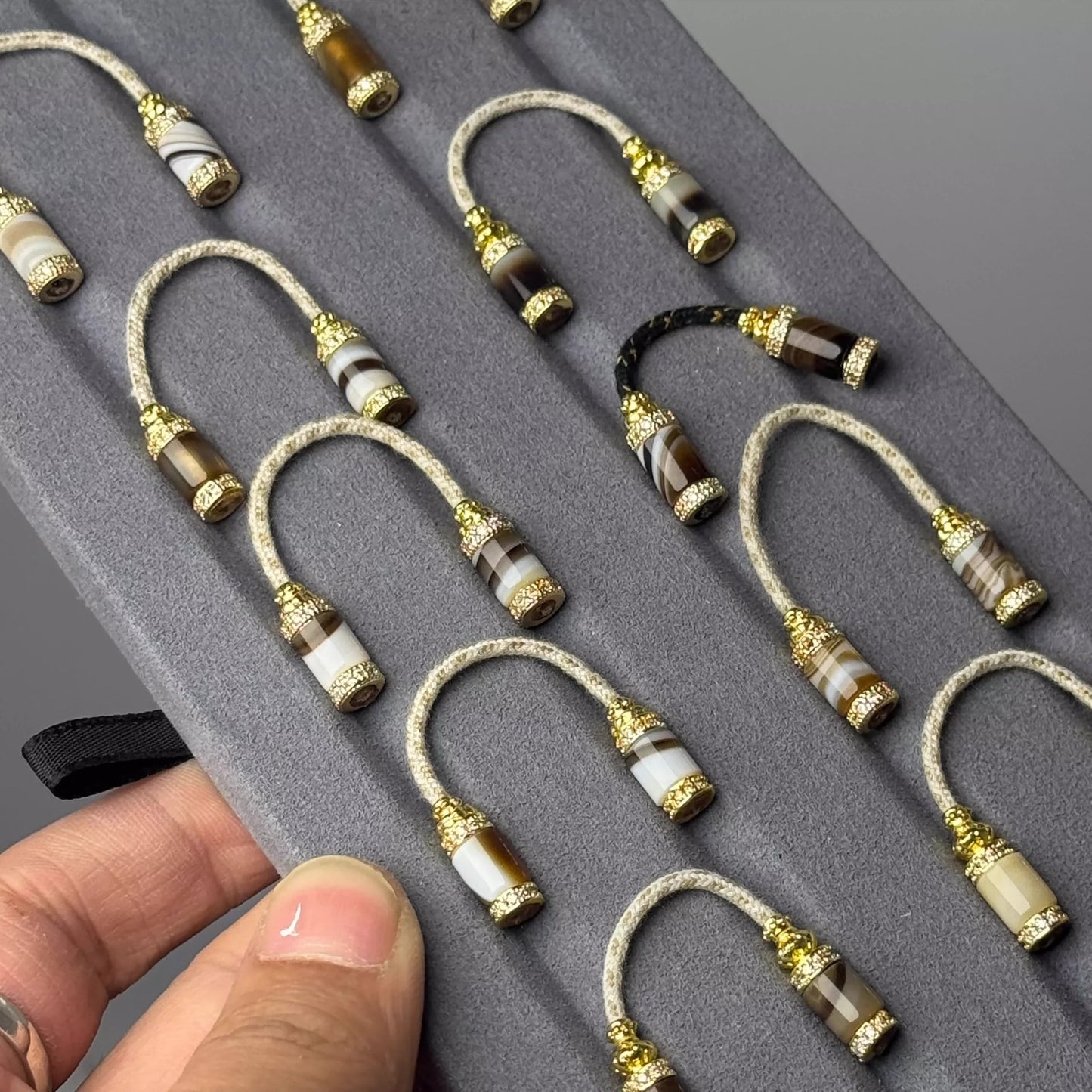 Tibetan Style Woven Agate Disciples Bead Set for 108 Buddhist Rosaries, Bracelets & Necklaces Aoao Toys