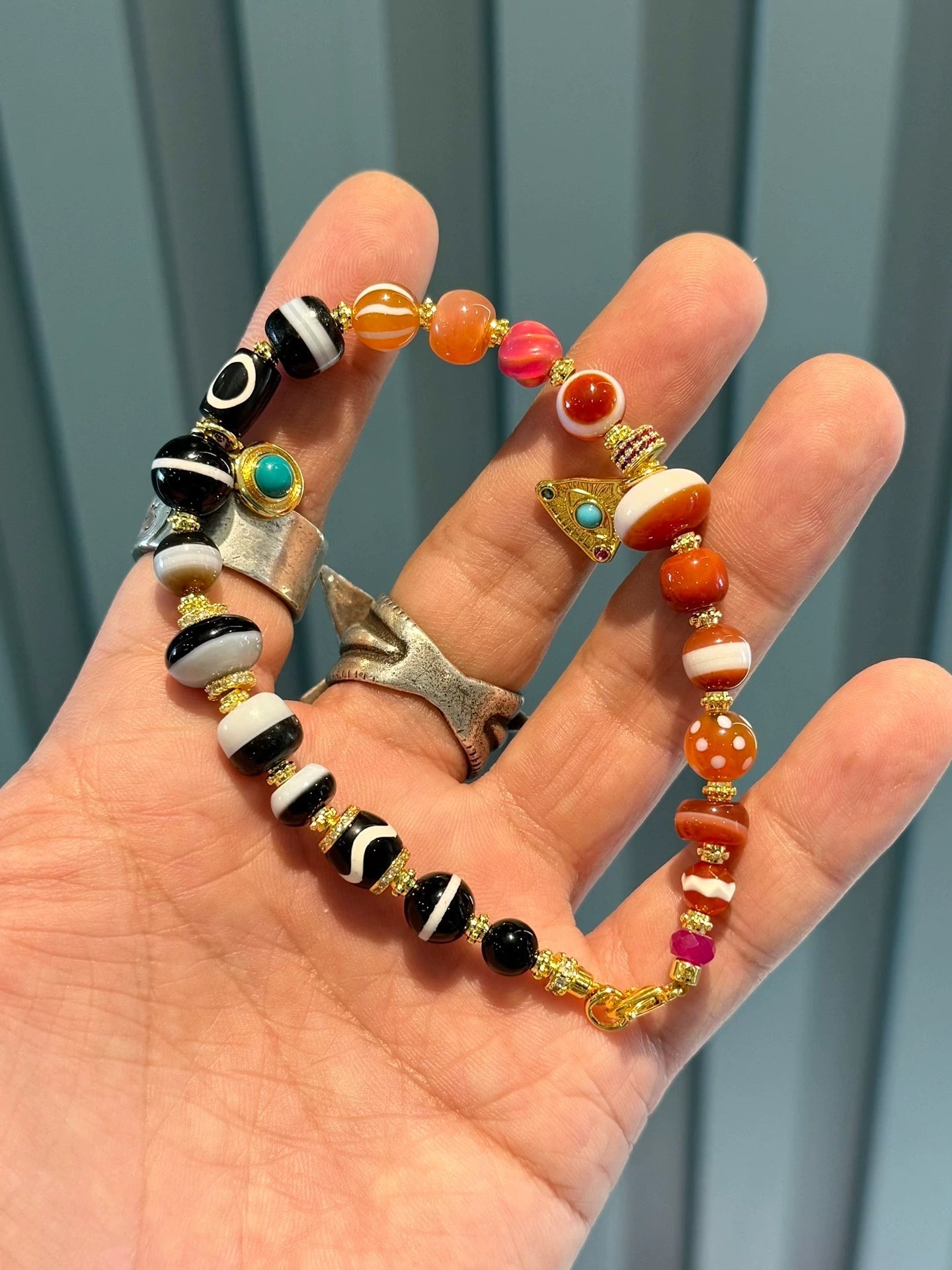 Tibetan Multi-Treasure Handstring • Ancient Bead Fusion Aoao Toys