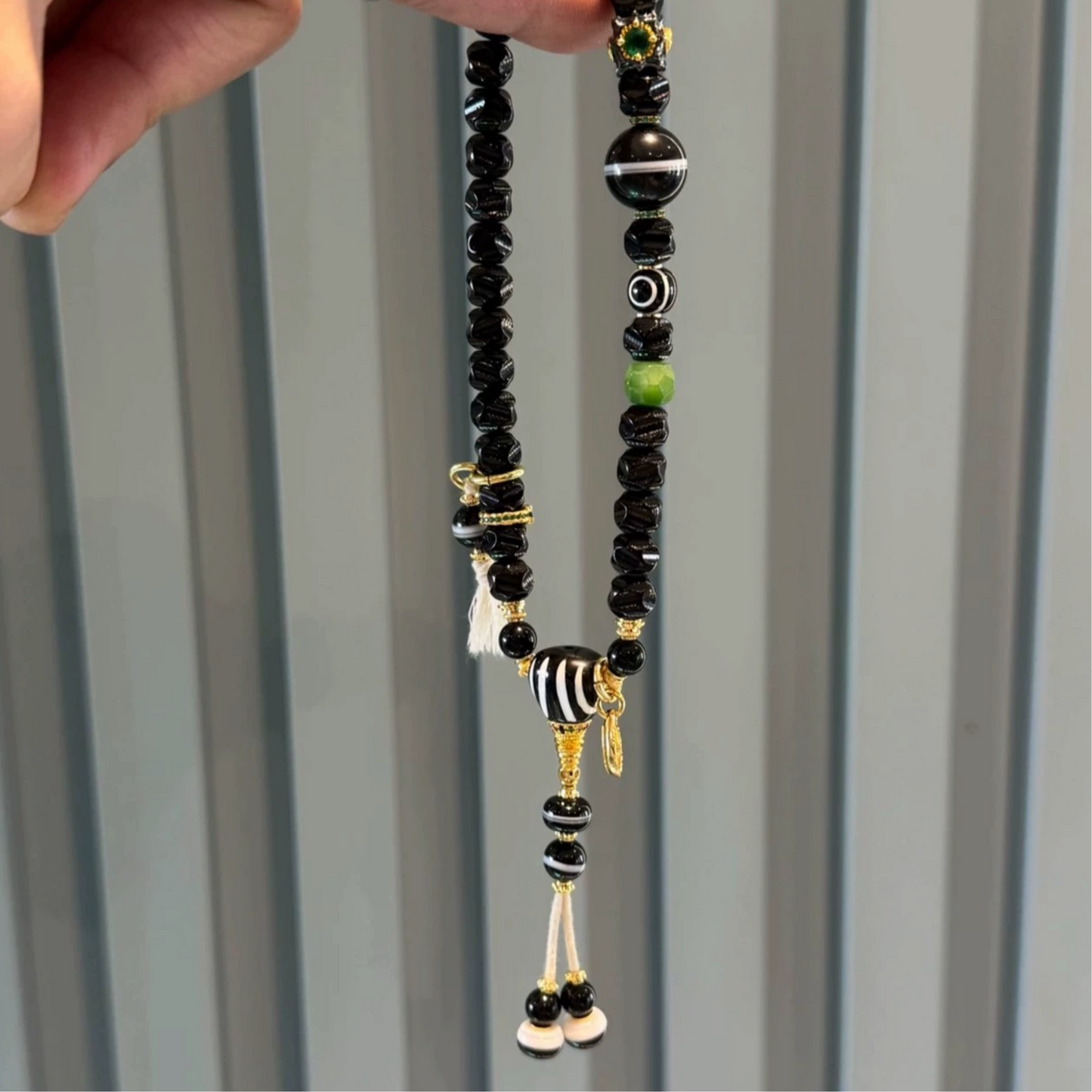 Natural attributes: Black Gold Coconut Bead Bracelet – 8mm (0.31")Refined Beads Aoao Toys