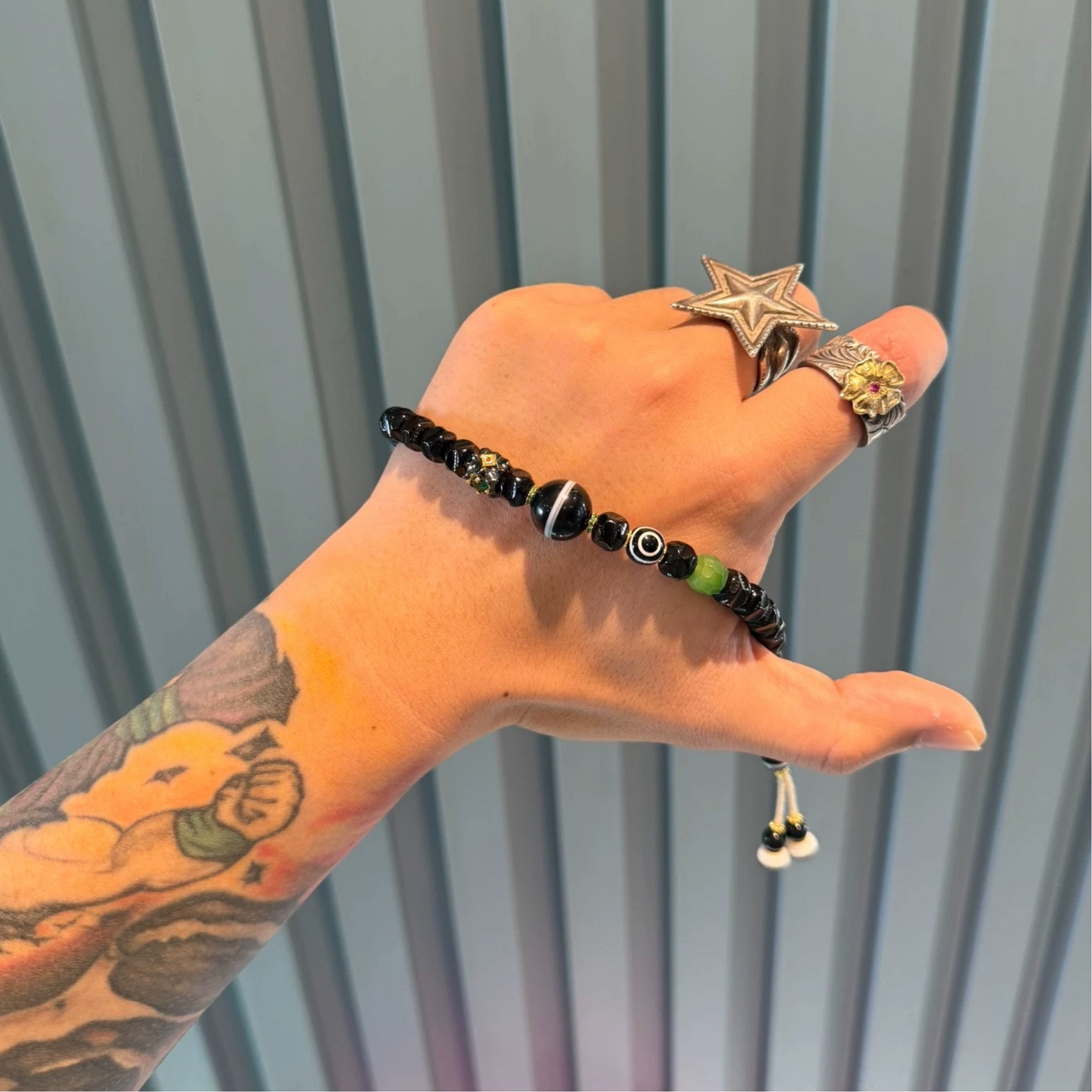 Natural attributes: Black Gold Coconut Bead Bracelet – 8mm (0.31")Refined Beads Aoao Toys