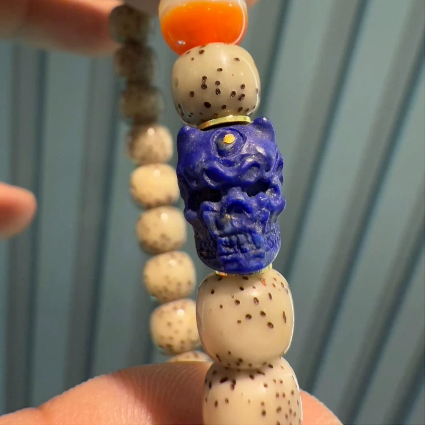 Festive gifts:Natural Star-Moon Bodhi Bead Bracelet – Old-Style 8x7mm (Approx. 0.31" x 0.28") with Unique Patterns Aoao Toys