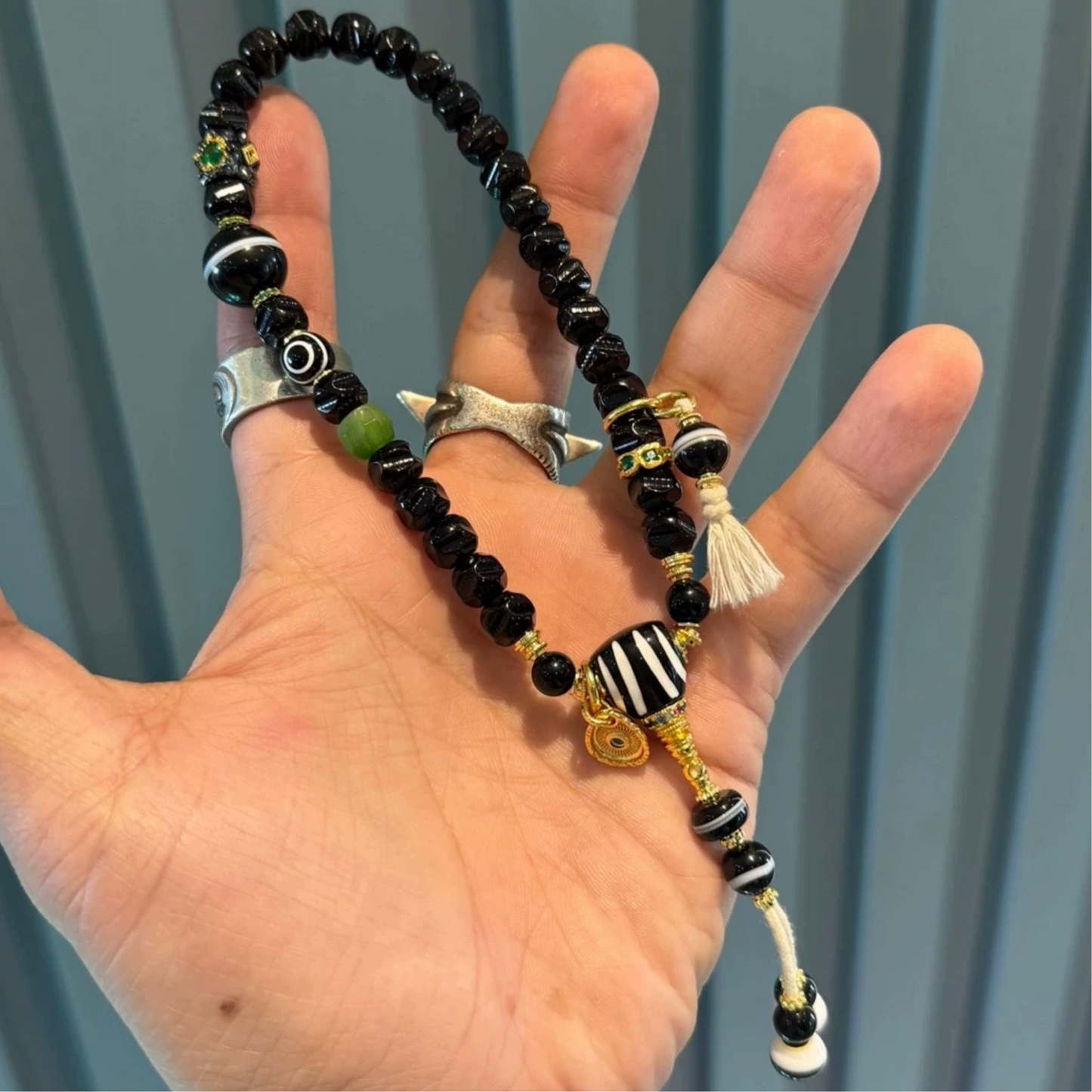 Natural attributes: Black Gold Coconut Bead Bracelet – 8mm (0.31")Refined Beads Aoao Toys