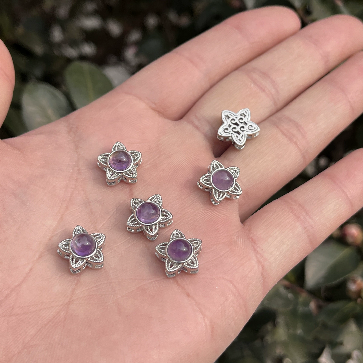 🌟【Wholesale Natural Amethyst Magic Box Charms】Bestselling DIY Semi-Finished Accessories for Bracelets & Necklaces - Aoao Toys