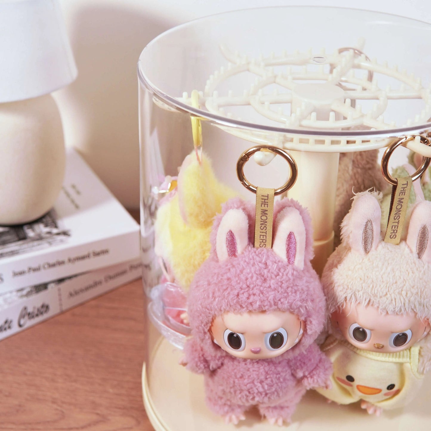 Rotating Blind Box Display Case for Labubu Plush Dolls &popmart