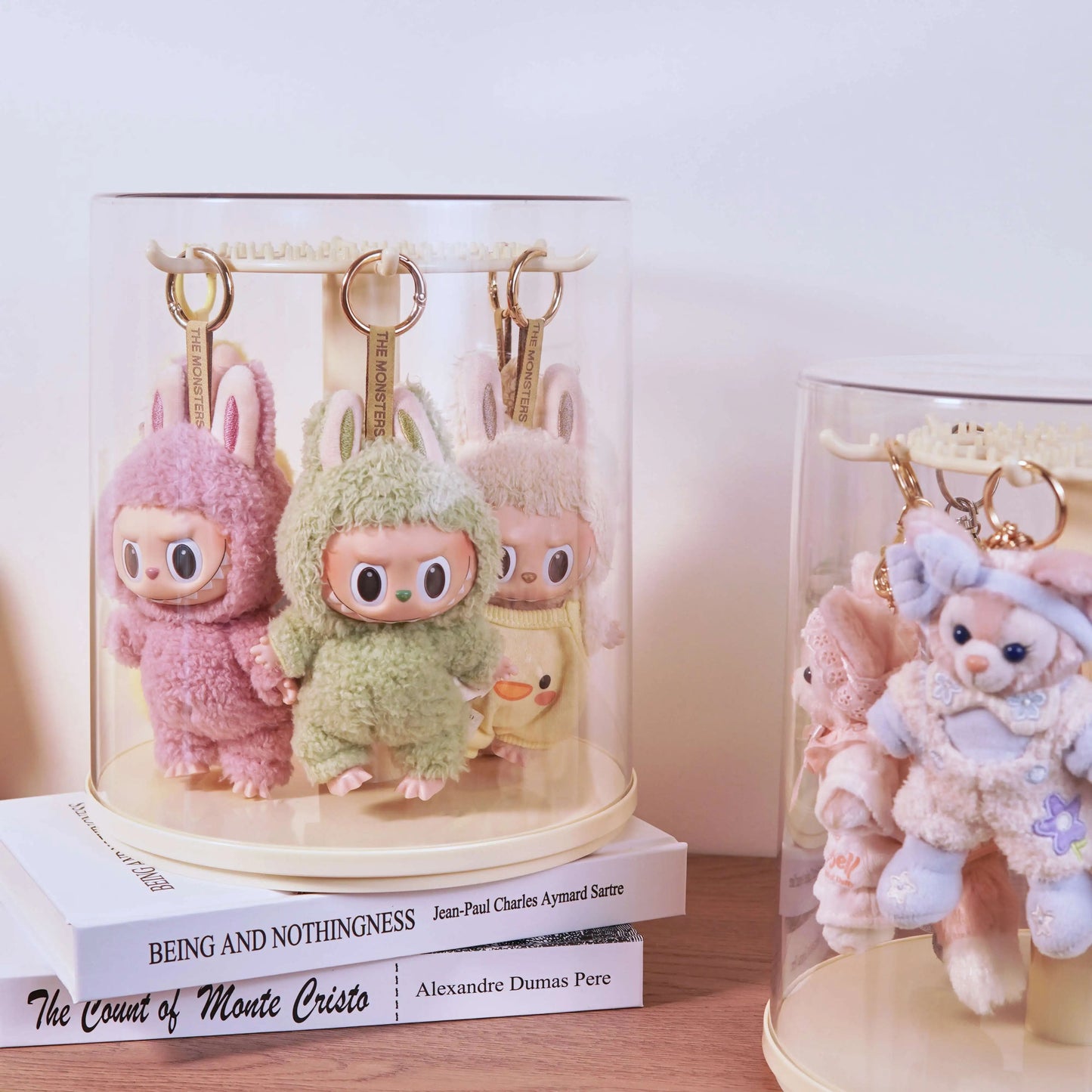 Rotating Blind Box Display Case for Labubu Plush Dolls &popmart
