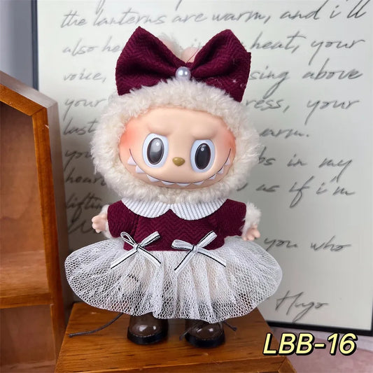 👗 LBB-16 2-Piece Dress & Headpiece Set with Bonus White Rain Boots (Headpiece + Dress • Pose-Friendly for Standing & Sitting • Doll Not Included)