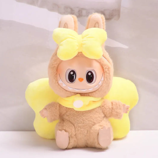 Labubu Yellow Marie Cat Velvet Bow Outfit Set (Outfit Only, Doll Not Included • Vintage Velvet Design • Ages 14+ Collector-Grade Doll Clothes)