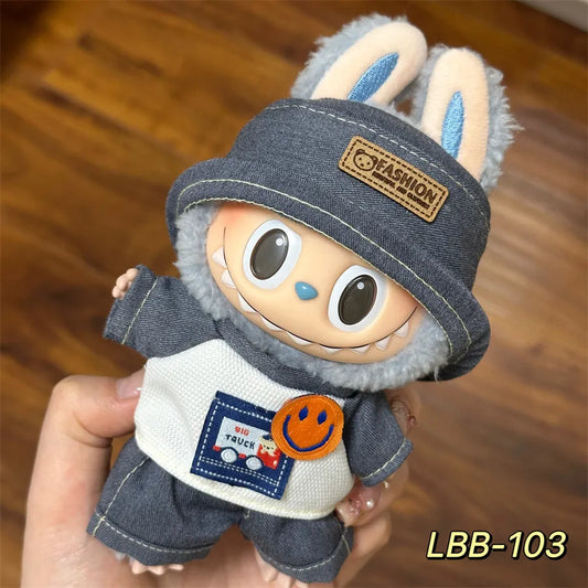 👟 LBB-103 3-Piece Hat, Top & Pants Set with Bonus White Rain Boots (Pose-Friendly Design for Standing & Sitting • Doll Not Included • Versatile Styling for Every Scene)