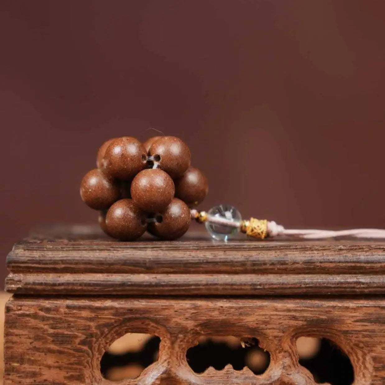 Tiantaishan Handmade Incense Bead Phone Charm – Guangyuan Fragrance | Ancient Chinese Heritage Accessory Aoao Toys